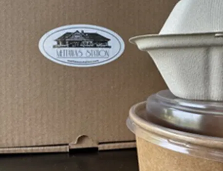 Mettawas Station takeout packaging